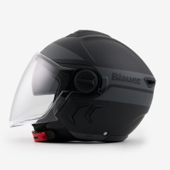 CASCO BLAUER DEMI JET DJ-01 NERO OPACO