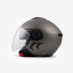 CASCO BLAUER DEMI JET DJ-01 MONOCHROME TITANIUM OPACO